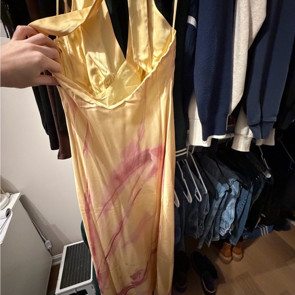 Abercrombie & Fitch Yellow and Pink Maxi Dress - Picture 7 of 7